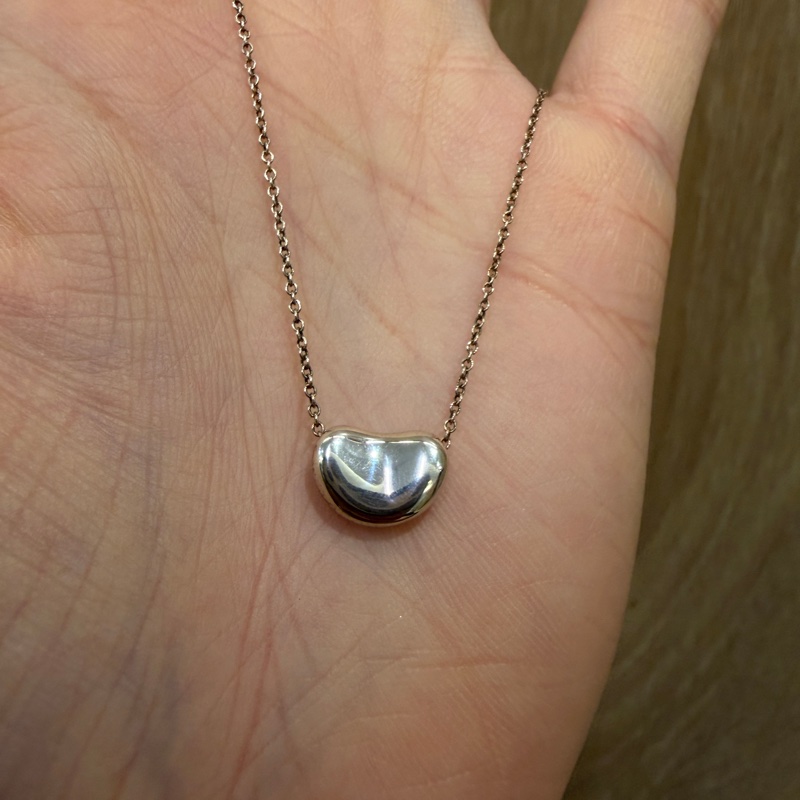 Tiffany 925銀相思豆項鏈-0