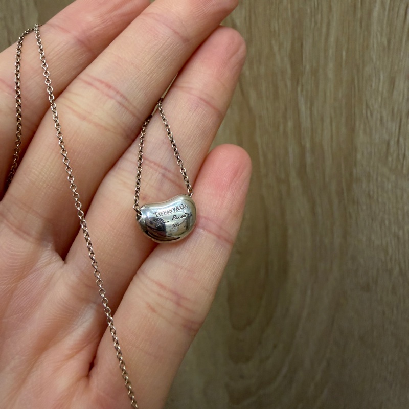 Tiffany 925銀相思豆項鏈-2