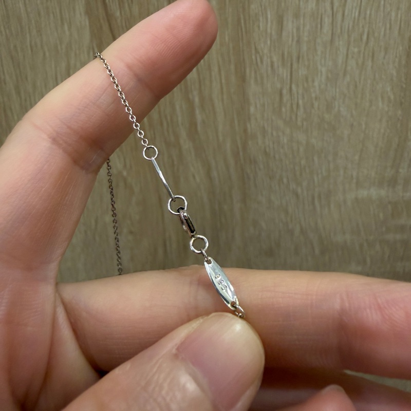 Tiffany 925銀相思豆項鏈-3