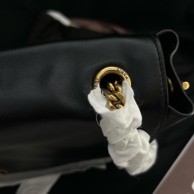 99新 YSL聖羅蘭 黑金雙麵包Kate 麂皮拼皮 24年編碼 尺寸28x19x5 附件：防塵袋-15