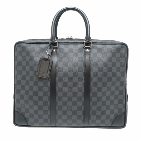 路易威登 Porte Document Voyage 男士商務包 N41125 Damier 石墨黑色