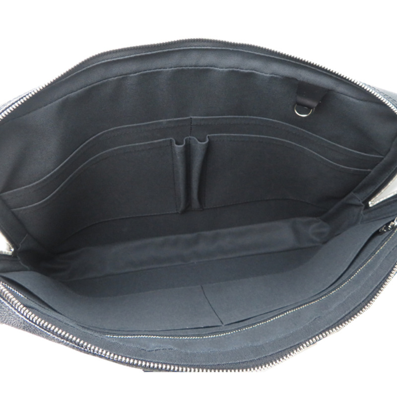 路易威登 Porte Document Voyage 男士商務包 N41125 Damier 石墨黑色-5