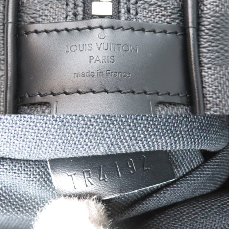 路易威登 Porte Document Voyage 男士商務包 N41125 Damier 石墨黑色-6