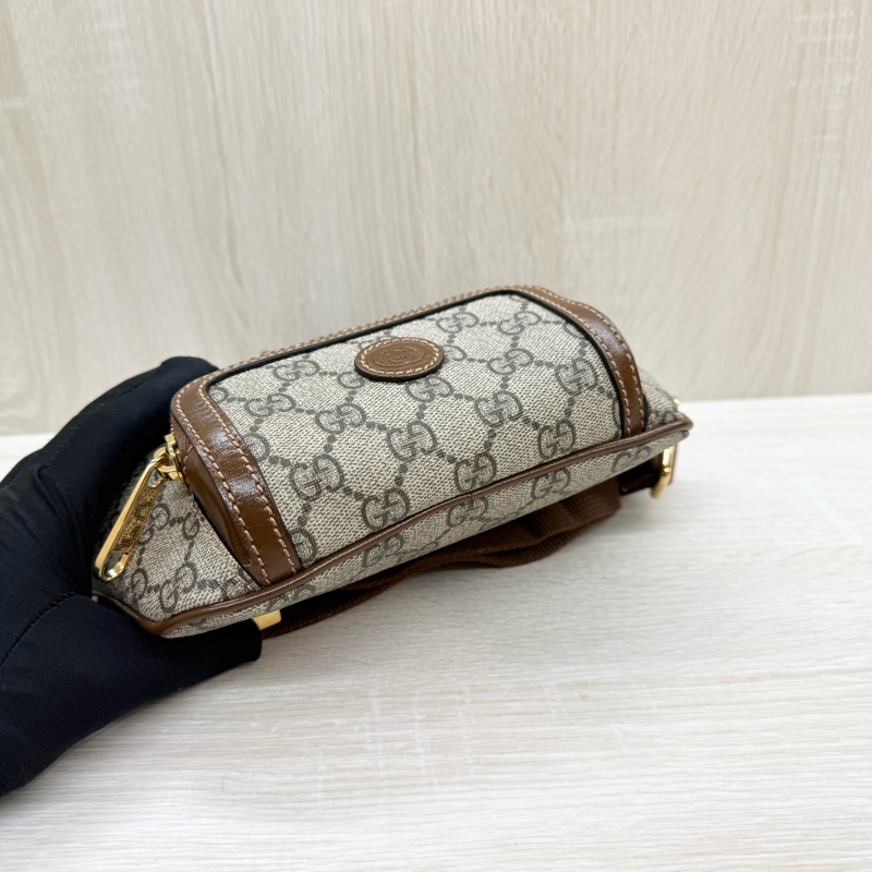 GUCCI 原花滿版LOGO腰包682933-5