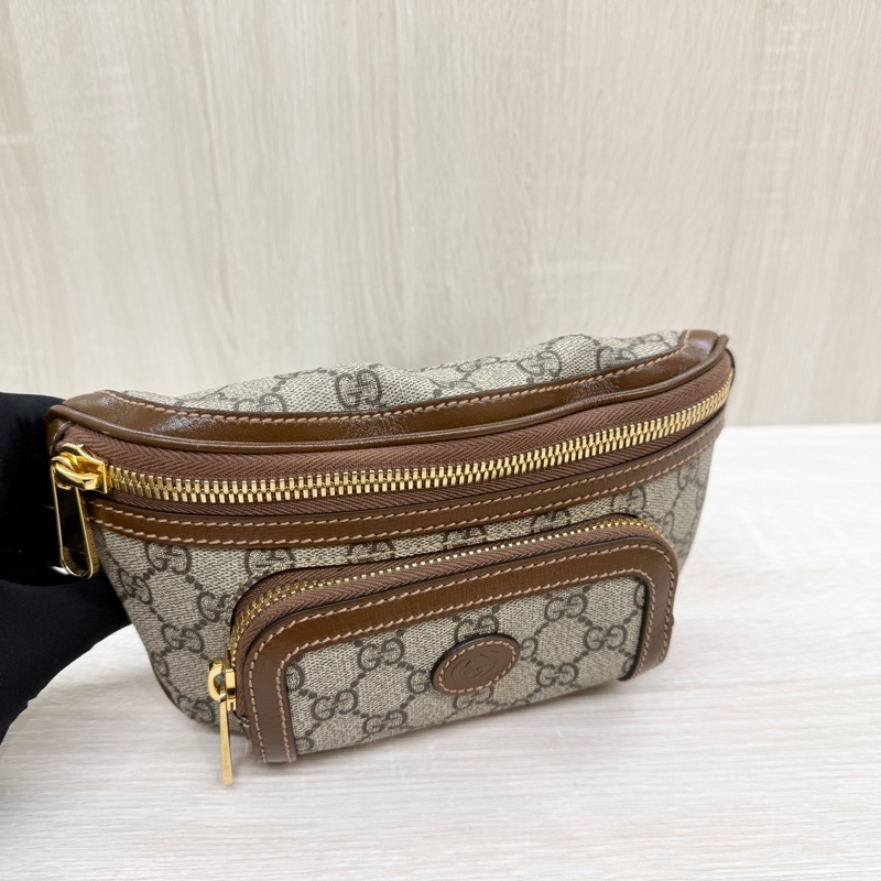 GUCCI 原花滿版LOGO腰包682933-6