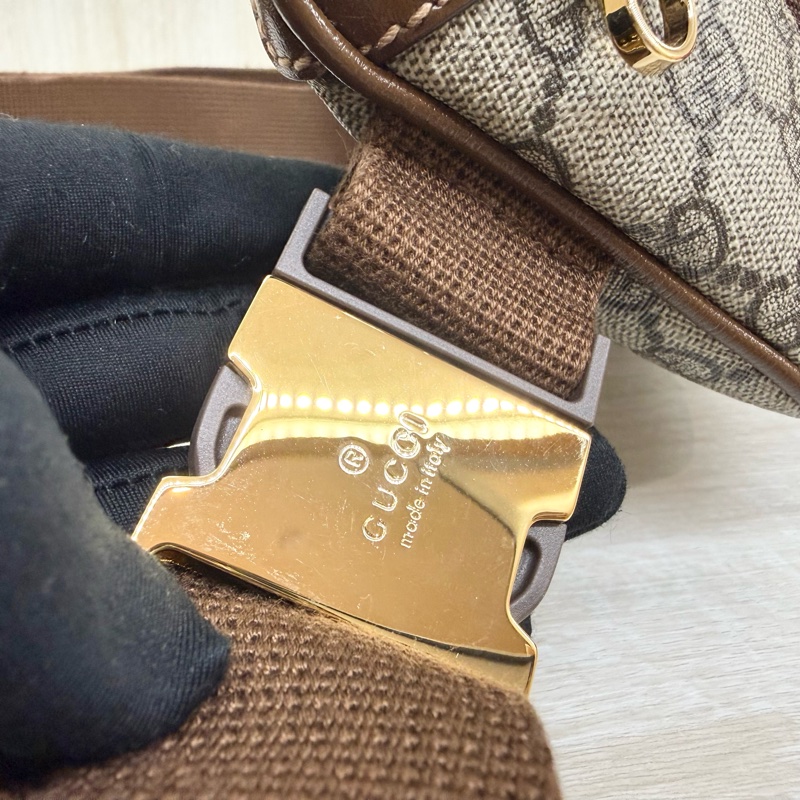 GUCCI 原花滿版LOGO腰包682933-12