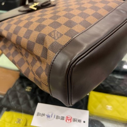 東區正精品㊣LV N51132 Vintage 咖啡色棋盤格翻蓋金釦後背包小款 RZ6424-3