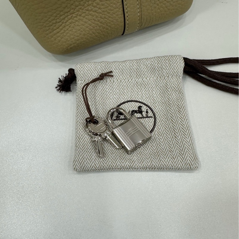 Hermes 愛馬仕Picotin18 菜籃風衣灰銀扣 K刻 閒置有購證-6