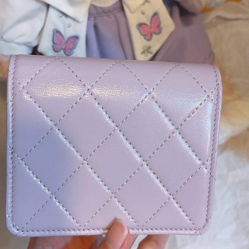 Chanel 夢幻淡紫 31 卡包 全新 台灣專櫃-2