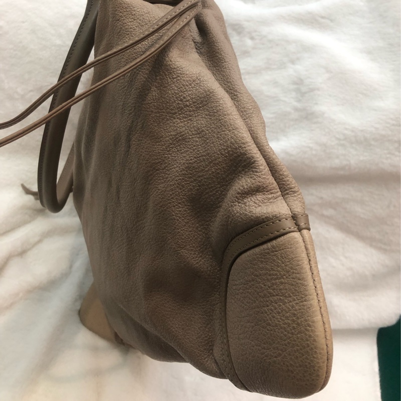Chanel 奶茶淺啡 牛皮 大Tote IA625-2