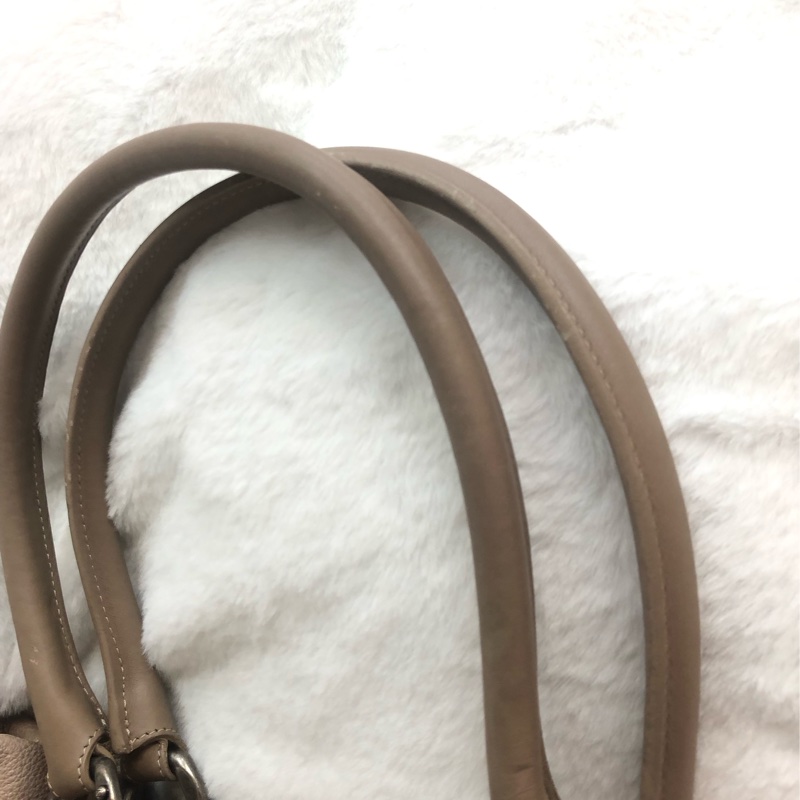 Chanel 奶茶淺啡 牛皮 大Tote IA625-6