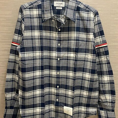💎Han's house精品服飾💎THOM BROWNE TB 厚 長袖 襯衫 貨3原價34000