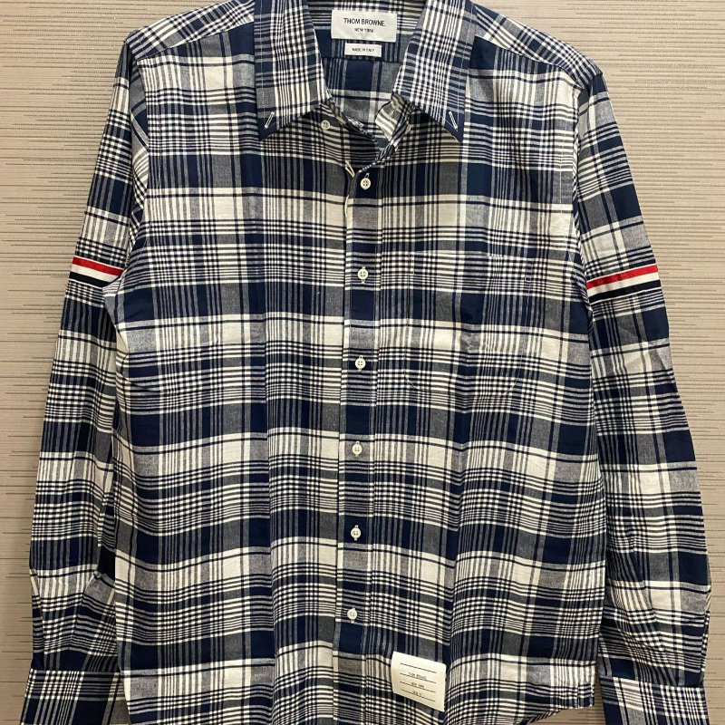 💎Han's house精品服飾💎THOM BROWNE TB 厚 長袖 襯衫 貨3原價34000-0
