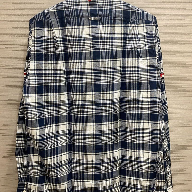 💎Han's house精品服飾💎THOM BROWNE TB 厚 長袖 襯衫 貨3原價34000-1