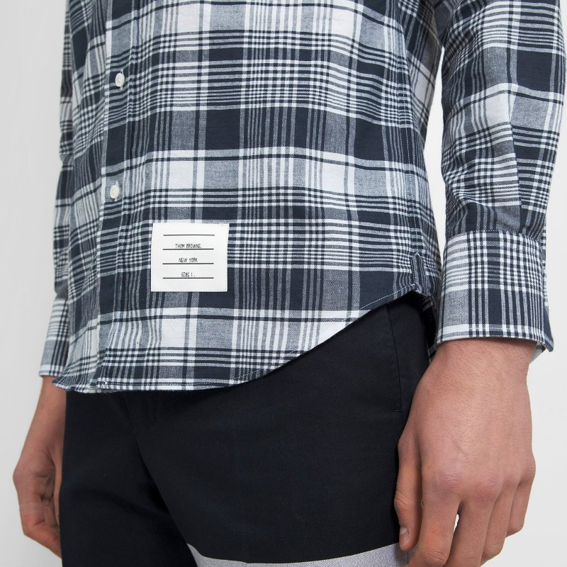 💎Han's house精品服飾💎THOM BROWNE TB 厚 長袖 襯衫 貨3原價34000-5