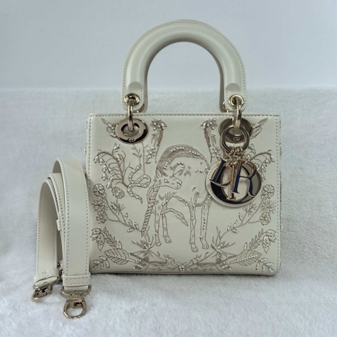 正品，99✨ Dior 迪奧 戴妃 四格獨角獸手提包斜背包