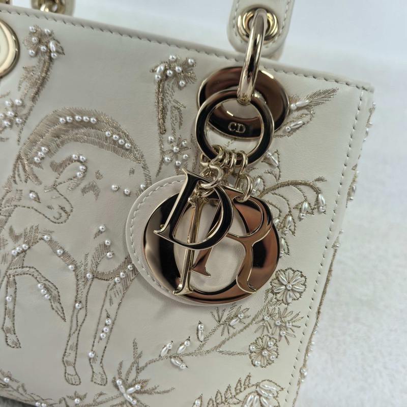 正品,99✨ Dior 迪奧 戴妃 四格獨角獸手提包斜背包-6