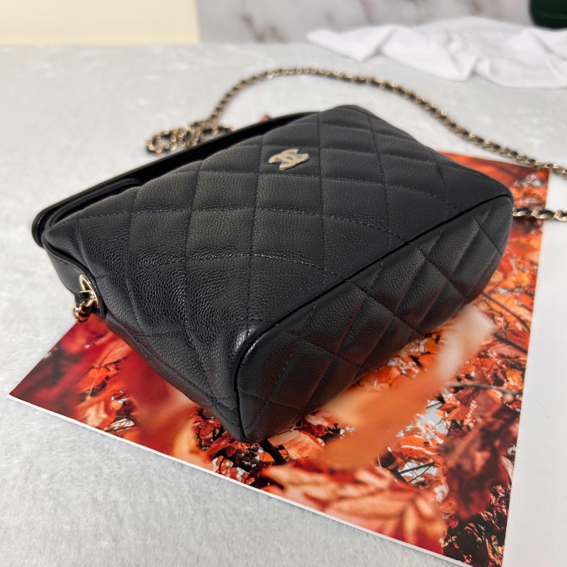 Chanel 25C Hobo 荔枝皮鏈條飯盒包-12