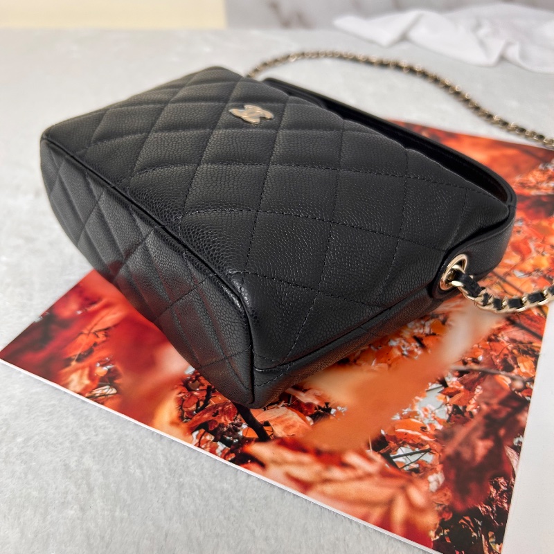 Chanel 25C Hobo 荔枝皮鏈條飯盒包-13