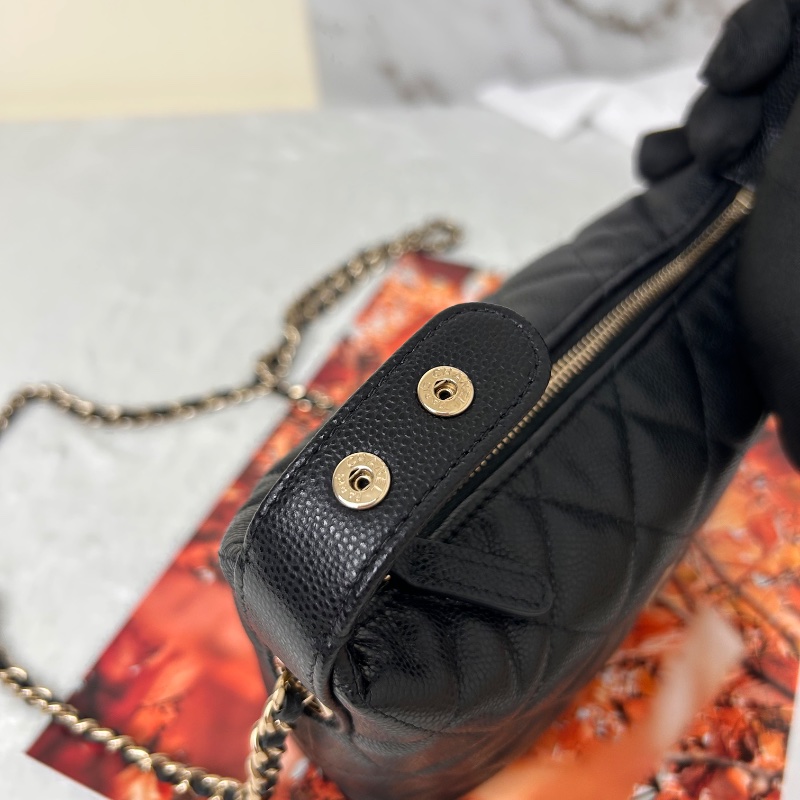 Chanel 25C Hobo 荔枝皮鏈條飯盒包-18