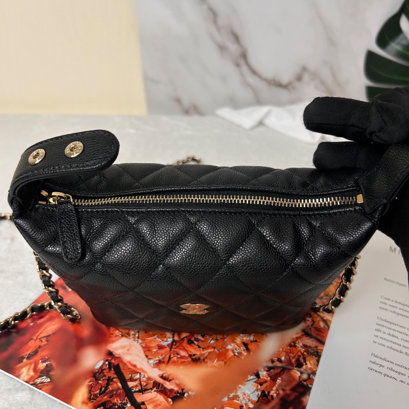 Chanel 25C Hobo 荔枝皮鏈條飯盒包-20