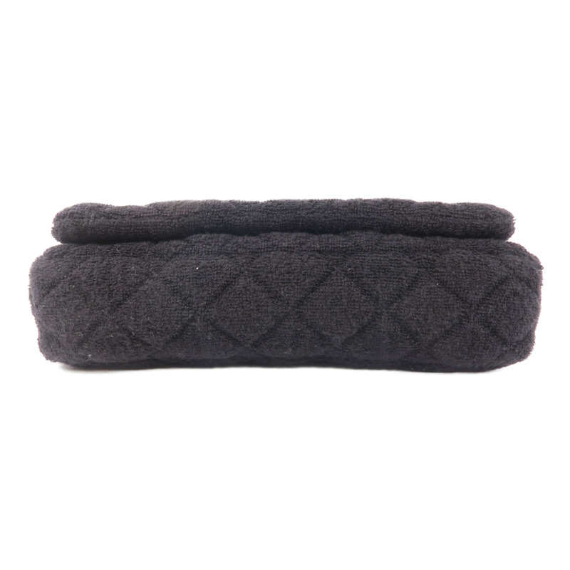 CHANEL 毛巾布Shoulder Bag鏈帶肩背袋-3