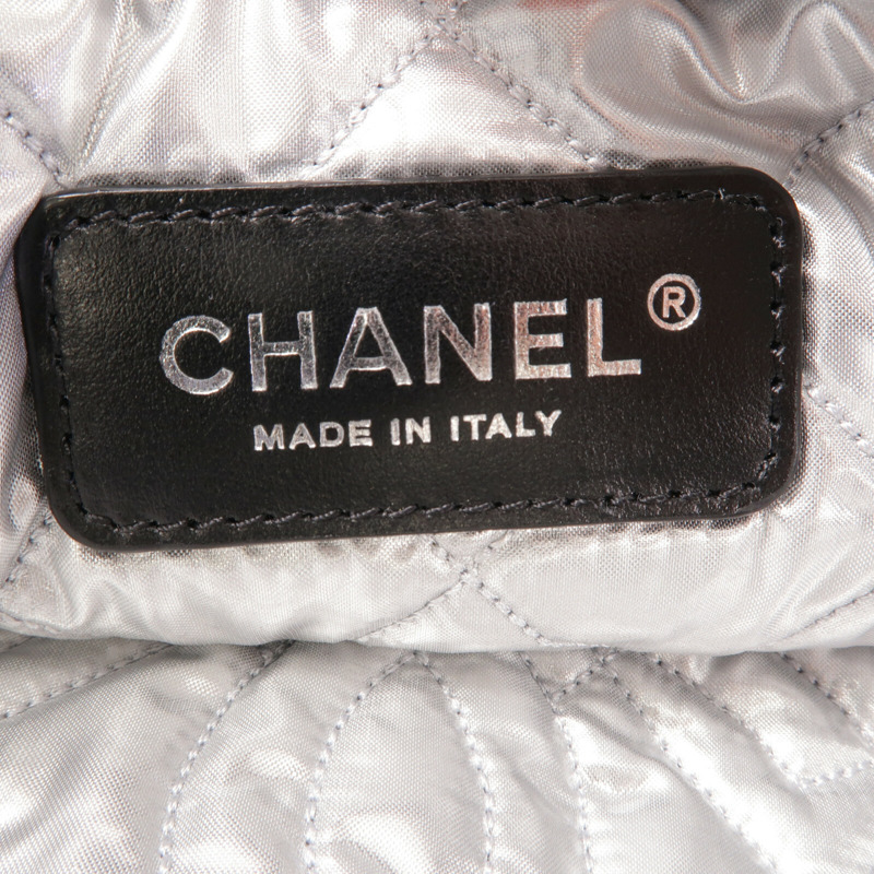 CHANEL 毛巾布Shoulder Bag鏈帶肩背袋-6