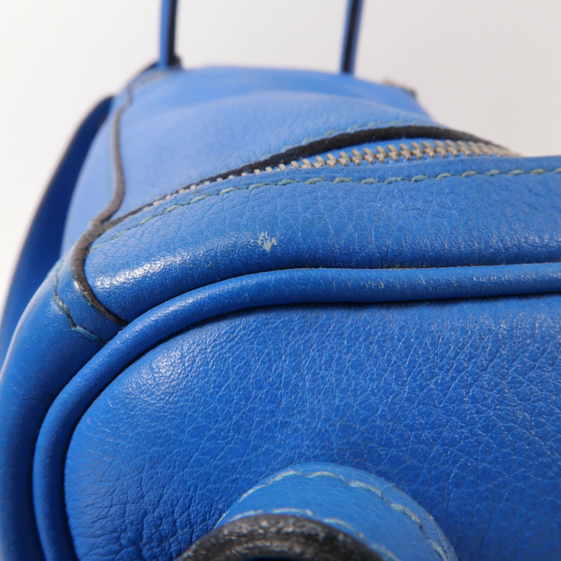 HERMES Evercolor皮革Lindy 26手挽肩背兩用袋Blue Hydra-15