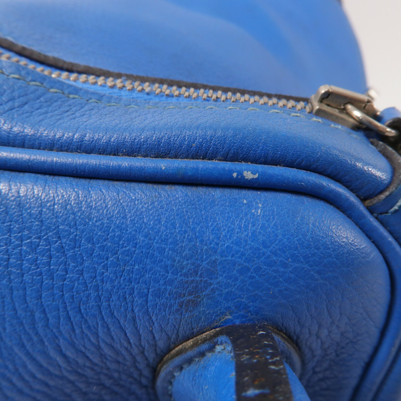 HERMES Evercolor皮革Lindy 26手挽肩背兩用袋Blue Hydra-16