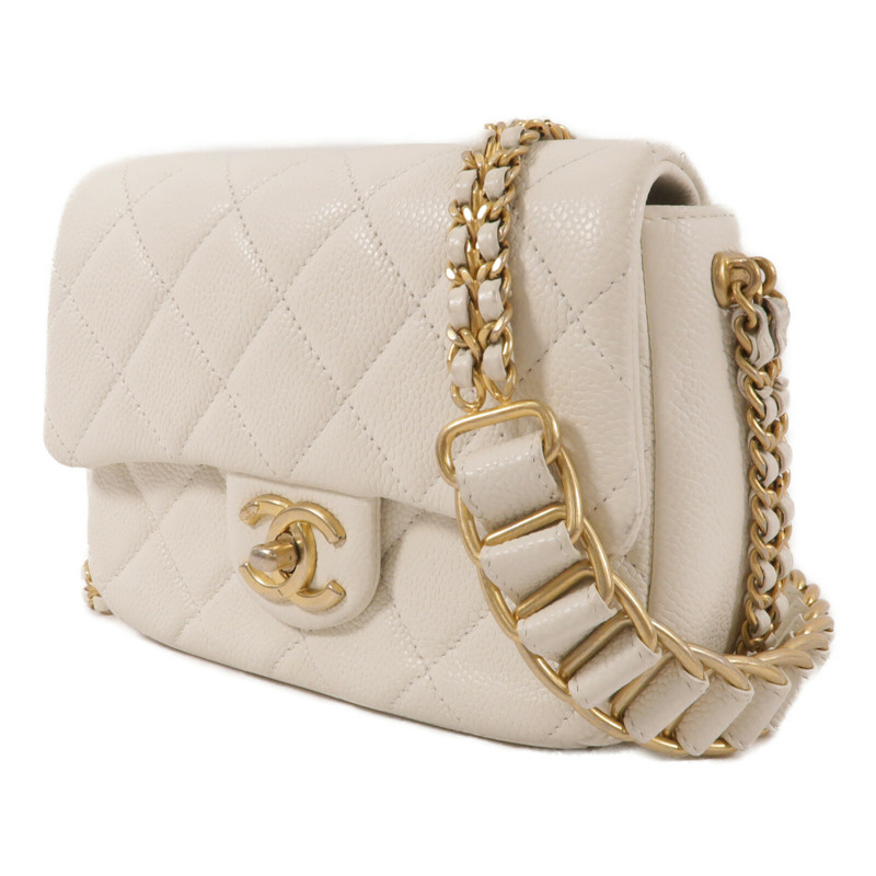 CHANEL 牛皮皮革Shoulder Bag鏈帶肩背袋-2