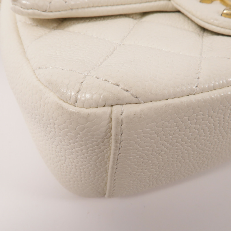 CHANEL 牛皮皮革Shoulder Bag鏈帶肩背袋-13