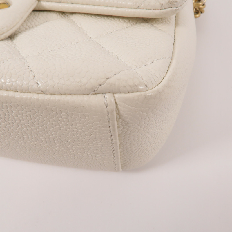 CHANEL 牛皮皮革Shoulder Bag鏈帶肩背袋-14