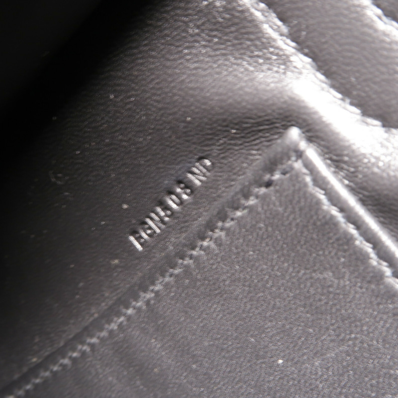 HERMES Chevre皮革Kelly Elan肩背袋Noir-7