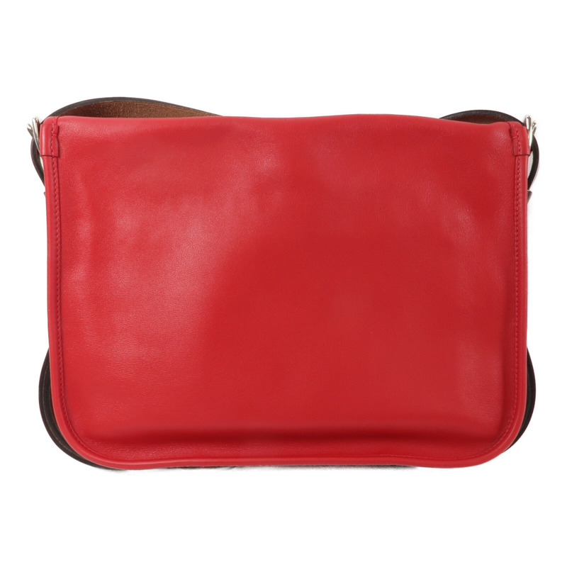 HERMES Swift皮革Brada 30肩背袋Rouge Tomate-1
