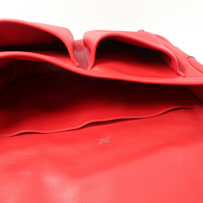 HERMES Swift皮革Brada 30肩背袋Rouge Tomate-4