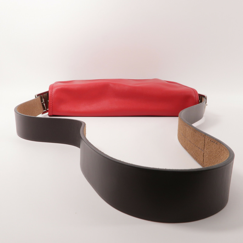 HERMES Swift皮革Brada 30肩背袋Rouge Tomate-9