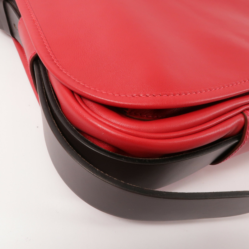 HERMES Swift皮革Brada 30肩背袋Rouge Tomate-12