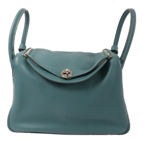 HERMES Clemence皮革Lindy 30手挽肩背兩用袋Malachite