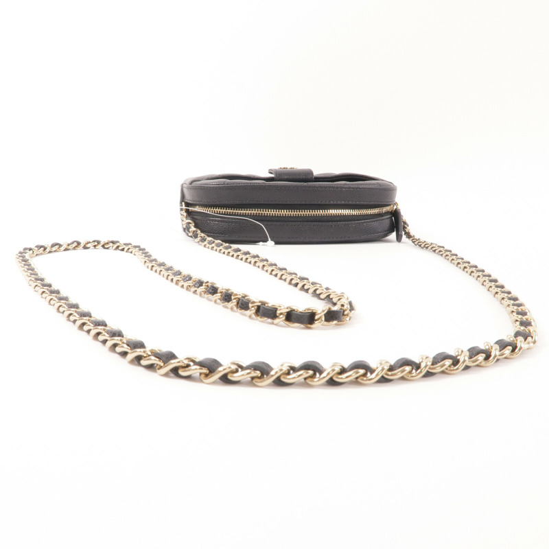CHANEL 牛皮皮革Camera Bag鏈帶肩背袋-8
