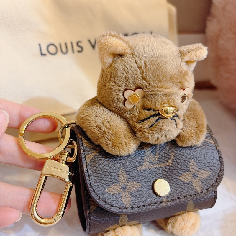 LV 日本 貓咪耳機掛件-1