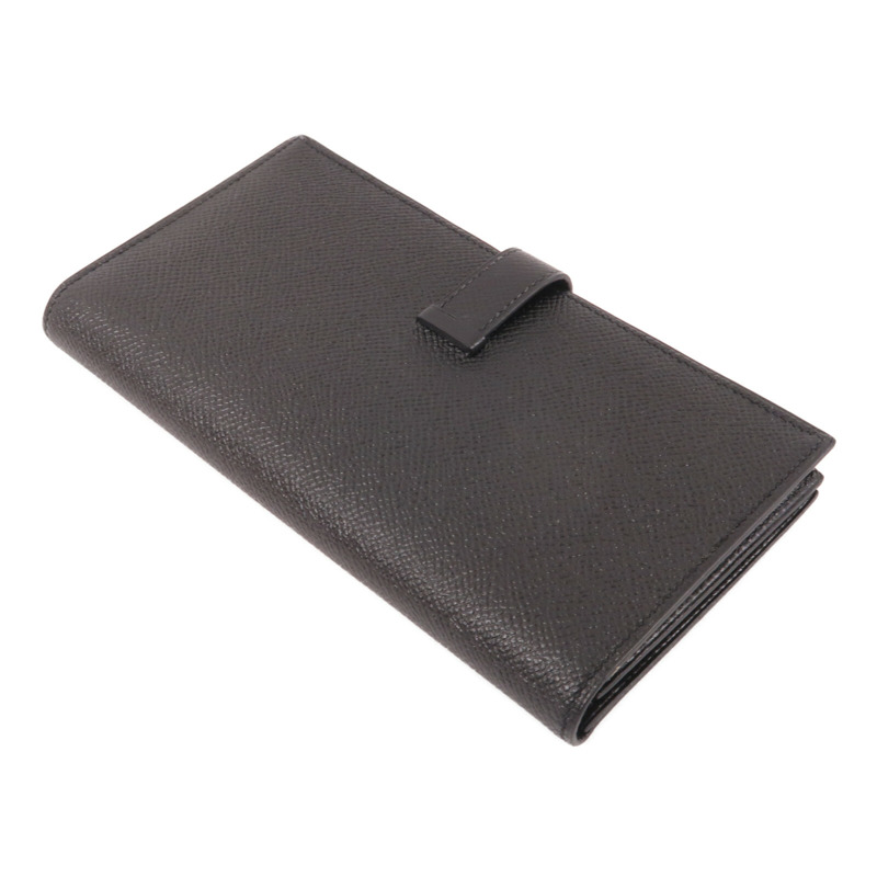 HERMES Epsom皮革Zipper long Wallet長錢包Noir-3