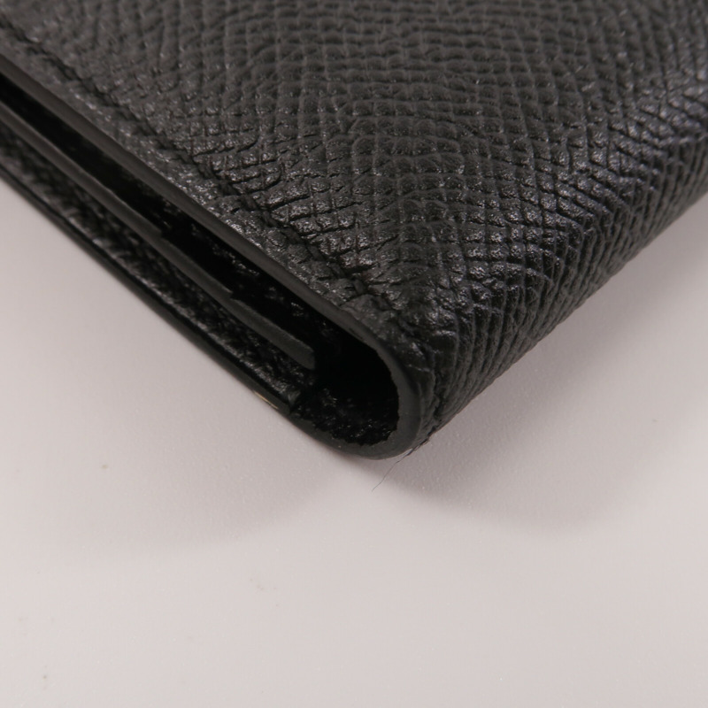 HERMES Epsom皮革Zipper long Wallet長錢包Noir-9