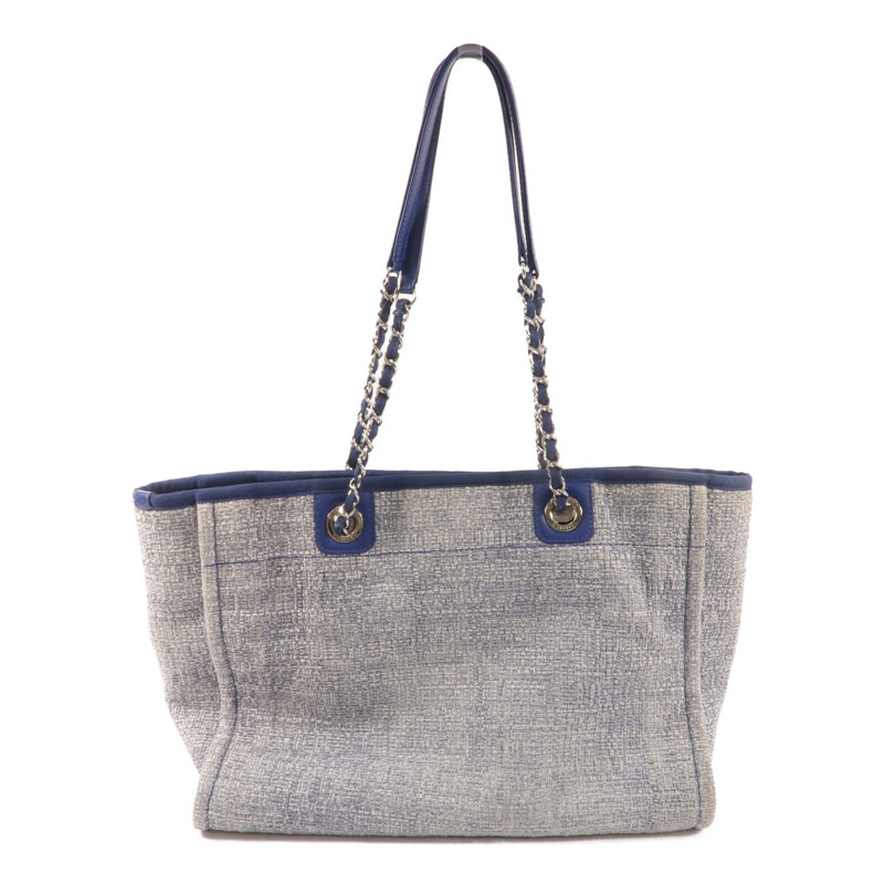 CHANEL 帆布Deauville Tote手挽袋-1