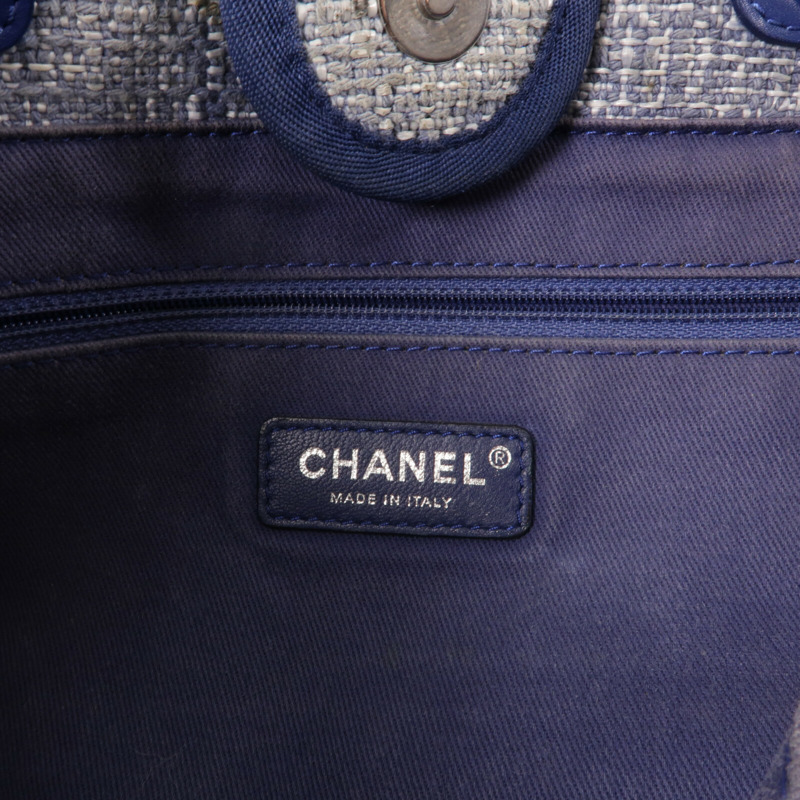 CHANEL 帆布Deauville Tote手挽袋-5