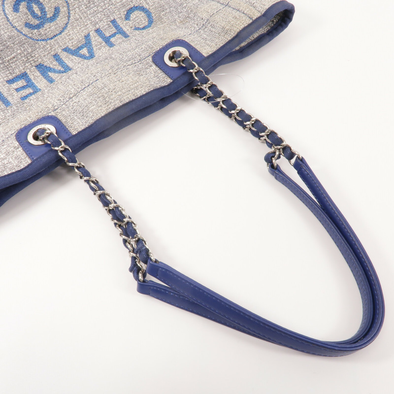 CHANEL 帆布Deauville Tote手挽袋-8