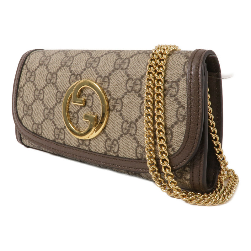 GUCCI 塗層帆布Blondie Wallet With Chain鏈帶肩背袋-2