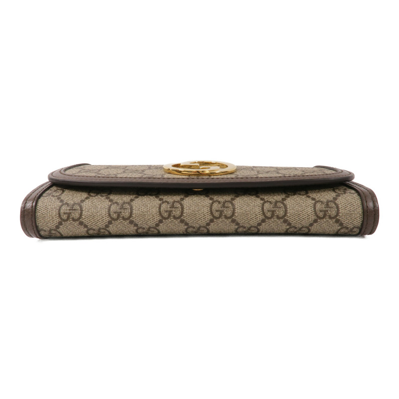GUCCI 塗層帆布Blondie Wallet With Chain鏈帶肩背袋-3