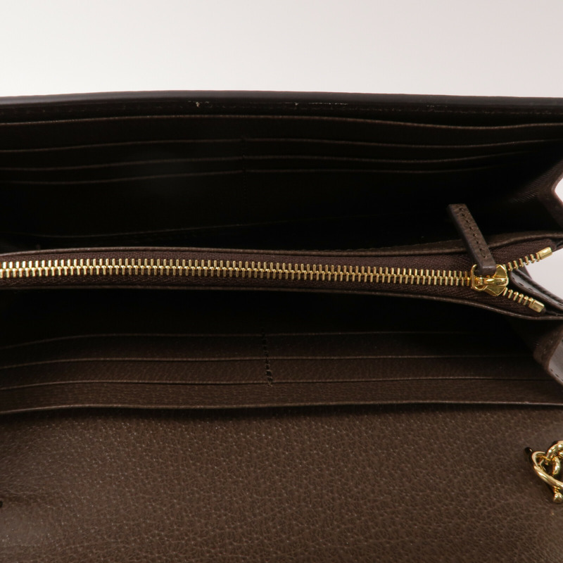 GUCCI 塗層帆布Blondie Wallet With Chain鏈帶肩背袋-4