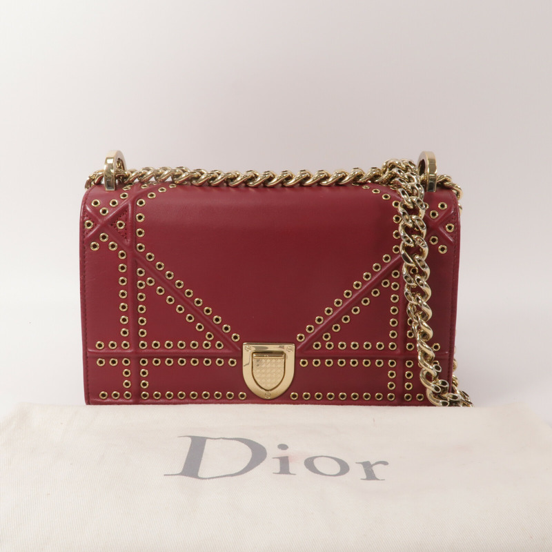 Dior 牛皮皮革Diorama鏈帶肩背袋-9