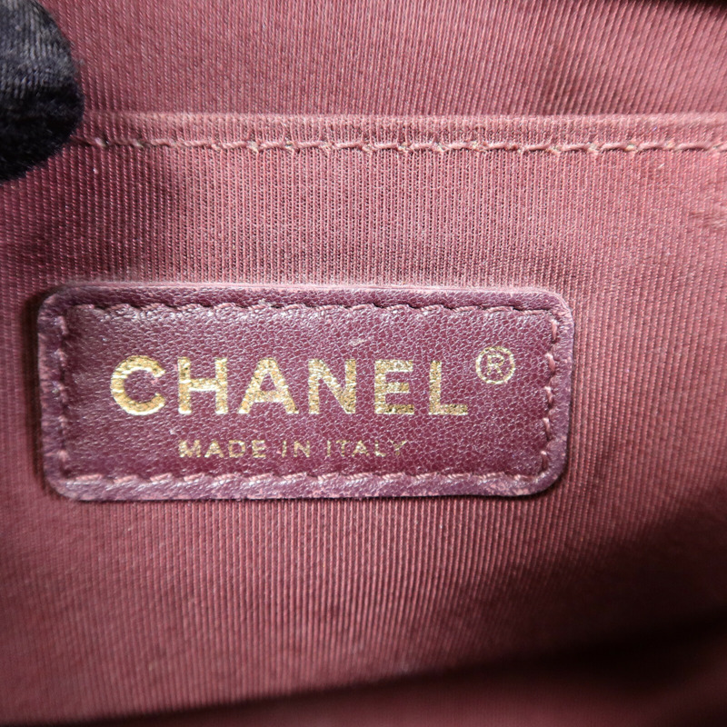CHANEL 牛皮皮革Boy 25鏈帶肩背袋-5